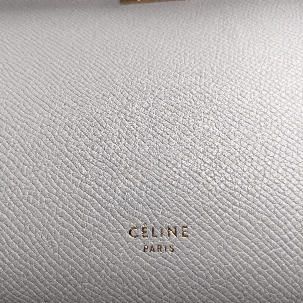Celine Grey Grained Leather Micro Belt Bag Satchel - Picture 11 of 11